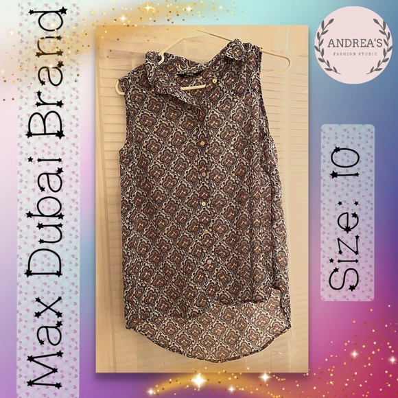 Boho sleeveless blouse - Picture 1 of 3